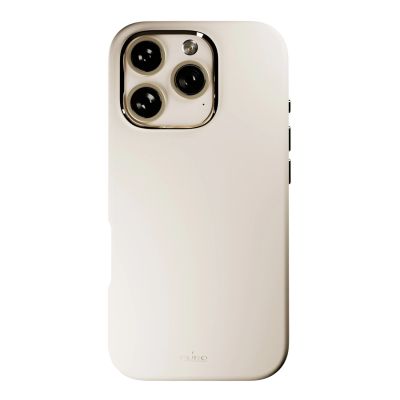 4. Puro Icon Mag Pro MagSafe Silikonhülle für iPhone 16 Pro – Beige