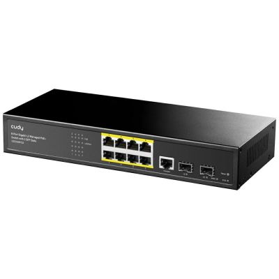 5. Switch CUDY GS2008PS2 8-Port Gigabit L2 Managed PoE+ 120W 2xSFP