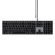 Satechi Slim W3 Tastatur mit Ziffernblock, USB-C (Space Grau), US-Version