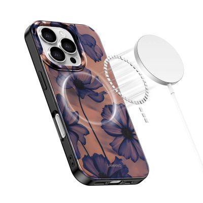 5. Tech-Protect Lamano MagSafe Hülle für iPhone 16 Pro Max - braun-lila