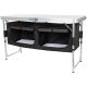 19. Klappbarer Campingtisch 120 x 47 x 70/62/54 cm mit Kleiderschrank 33 x 30 x 36 cm
