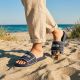 8. Herren-Flip-Flops Big Star in Marineblau für Strand und Pool RR174A045