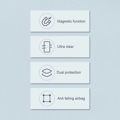 10. Nillkin Nature Pro Magnetische Hülle iPhone 14 Pro magnetische Hülle MagSafe blau