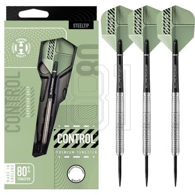 13. Harrows Control 80 % parallele Steeltip-Darts