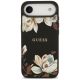 3. Guess Grained Flowers Classic Logo MagSafe Hülle für iPhone Air - Schwarz