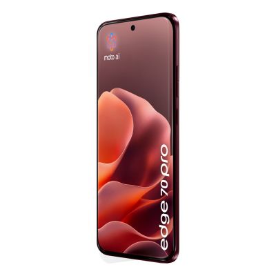 5. Motorola Edge 70 Pro, 17,2 cm (6,78 Zoll), Dual-SIM, Android 16.0, 5G, USB Typ-C, 12 GB RAM, 512 GB interner Speicher, 6500 mAh Akku, Burgunderrot