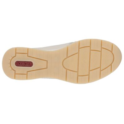 5. Beige Leder-Keilsneaker für Damen Rieker N9301-60