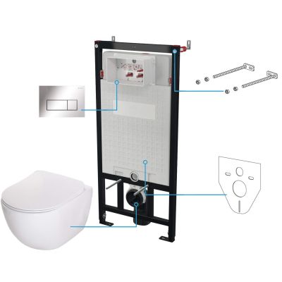 6-in-1 Unterputz-WC-Set