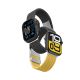 2er-Set AmazingThing Blend Band für Apple Watch 45/46/49 mm - Gelb-Schwarz/Schwarz