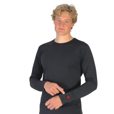6. Glovii GJ1XL Herren-Shirt mit Rundhalsausschnitt und langen Ärmeln, Elastan, Polyester