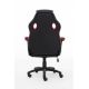 5. Raptor Gaming 437764 Gaming-Stuhl, gepolsterter Sitz, Schwarz, Rot