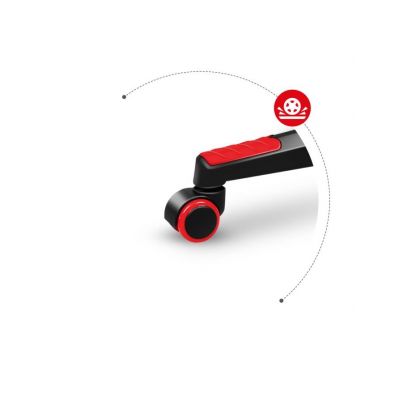 14. Huzaro Force 6.2 Gaming-Stuhl aus rotem Netzgewebe