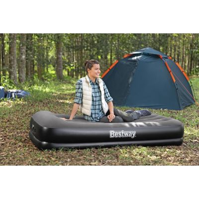 11. Bestway 671BT Luftmatratze, Einzelmatratze, Schwarz, Grau, Unisex