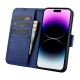 3. iCarer Wallet Case 2in1 Cover iPhone 14 Pro Max Leder Flip Case Anti-RFID blau (WMI14220728-BU)