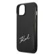 6. Karl Lagerfeld Signature Logo Cardslot-Hülle für iPhone 14 Plus – Schwarz