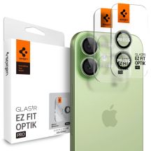 Spigen Optik Pro GLAS.TR „EZ FIT“ Kamera-Cover 2er-Pack für iPhone 16 / 16 Plus / 17 - Grün