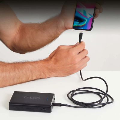 6. SBS TECABLELIGTC1K USB-C – Lightning Kabel 1 m – Schwarz