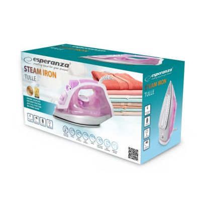 9. Esperanza TULLE EHI004 Dampfbügeleisen (2400W; weiß)