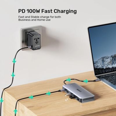 8. UNITEK ACTIVE HUB USB-C 10 Gbit/s, M.2, HDMI, PD 100 W