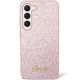 2. Guess Glitzer-Schriftzug-Hülle für Samsung Galaxy S23+ - Pink