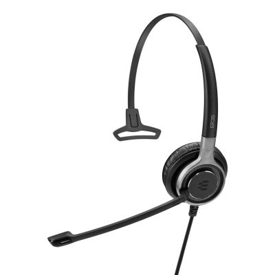 5. EPOS IMPACT SC 638 Headset mit Kabel und Kopfbügel für Anrufe/Musik, Schwarz/Silber