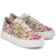 2. Damenschuhe mit durchbrochenem Blumenmuster, beige, Rieker N9919-91