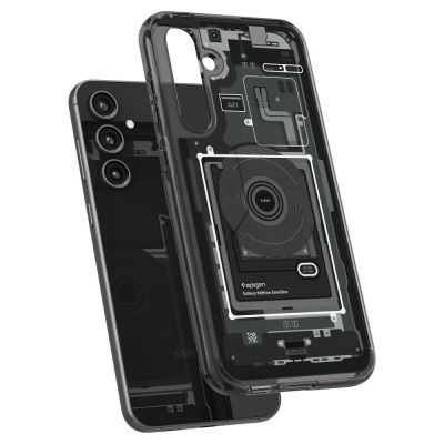 8. Spigen Ultra Hybrid-Hülle für Samsung Galaxy S23 FE – Dunkelgrau (Zero One-Muster)