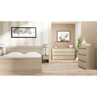 M3 MALWA Kommode mit 3 Schubladen Sonoma