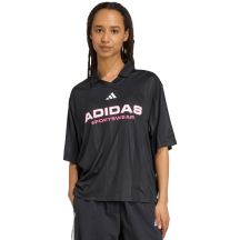 adidas Tiro Q4 Polo Damen T-Shirt Schwarz JN2749