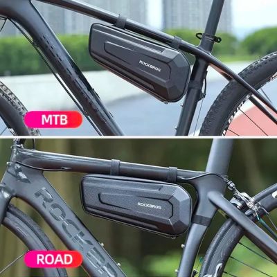 5. Rockbros B67 wasserdichte Fahrradtasche für Rahmen – Schwarz