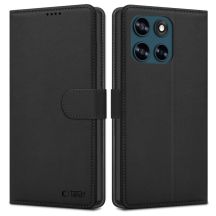 Tech-Protect Brieftaschenhülle für Motorola Moto G57 Power / G67 Power – Schwarz