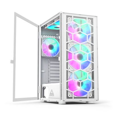 6. Montech X3 TG RGB weißes Computergehäuse