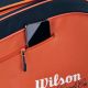 7. Wilson Roland Garros 2026 Team 6PK Tennistasche Orange und Marineblau WR8053301001