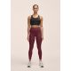 3. CASALL Damen Grafik-Leggings mit hohem Bund, Trainingsleggings, Burgunderrot