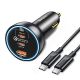 Baseus 160-W-Autoladegerät mit Qualcomm® Quick Charge™ 5-Technologie, 2x USB-C, 1x USB-A – Grau