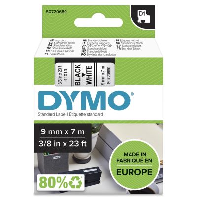14. DYMO D1 Farbband 9mmx7m schwarz/weiß S0720680 (9 mm)