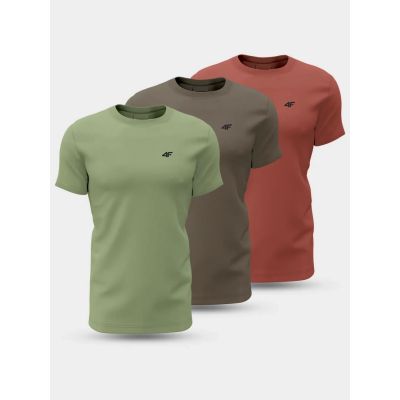 11. T-Shirts 4F M 4FWSS24TTSHM1896-91S 3er-Pack