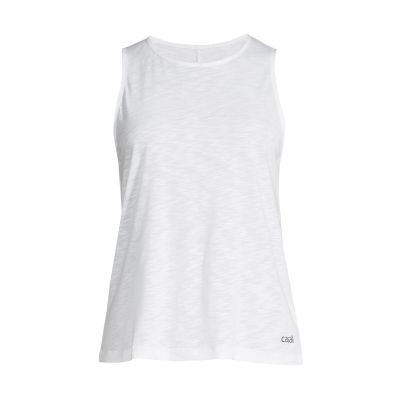 7. CASALL Soft Texture Tank Weißes Trainings-T-Shirt
