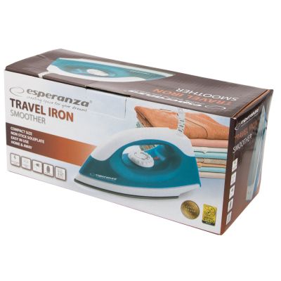9. Esperanza Smoother EHI001 Reisebügeleisen (1200W; blau)