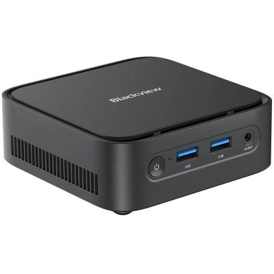 Mini-PC Blackview MP50 mit AMD Ryzen 5 3500U, 16 GB RAM, 512 GB SSD und Windows 11 Pro (schwarz)