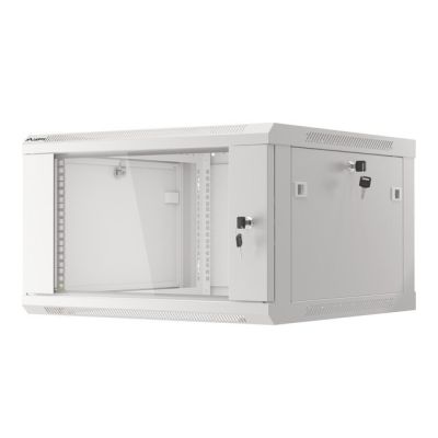 4. Lanberg WF01-6606-10S 6U Rack-Wandschrank, Grau