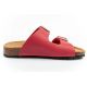13. Bio Bio Damen-Slipper, profilierte Flip-Flops, Naturleder