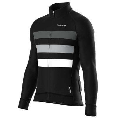 Biemme Langarmshirt CALDERONE schwarz und grau XXL
