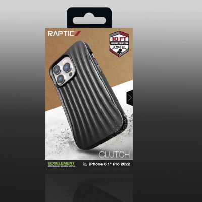 5. Raptic X-Doria Clutch Case iPhone 14 Pro Rückseite schwarz