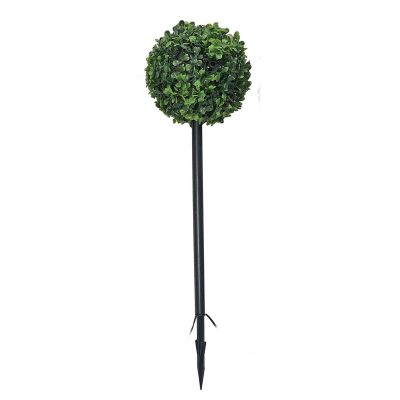 8. Set aus 3 Buchsbaumkugeln mit 27 LEDs