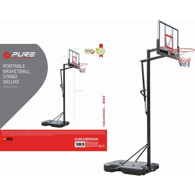 12. PURE 2 IMPROVE VERSTELLBARES BASKETBALLSET 2,30-3,05M