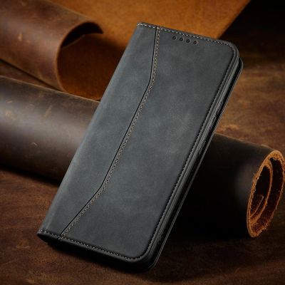 9. Magnet Fancy Case Cover für Samsung Galaxy S22 + (S22 Plus) Tasche Brieftasche Kartenhalter Schwarz