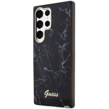 Guess GUHCS23LPCUMAK S23 Ultra S918 schwarz/schwarzes Hardcase Marble