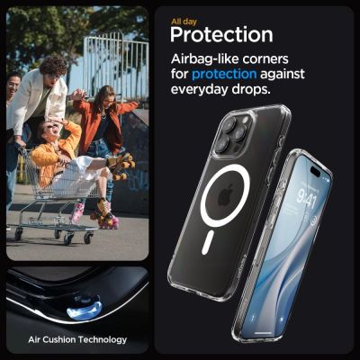 13. Spigen Ultra Hybrid Mag-Hülle mit MagSafe für iPhone 15 Pro Max – weiß