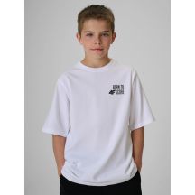 Locker geschnittenes Jungen-T-Shirt mit Aufdruck 4F 4FJRSS26TTSHM4277-10S